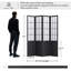 Paravent 4 panneaux de style japonais, noir-173903709-173903710