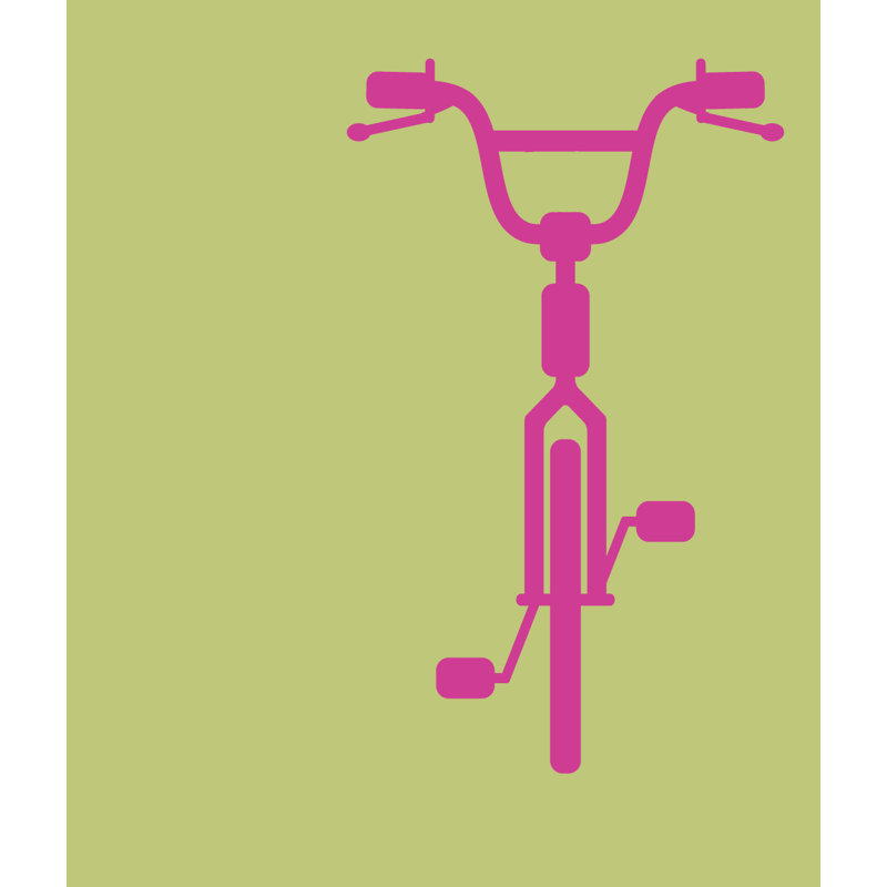 Décalcomanie murale vélo Haskin, Rose vif
