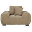 Canapé Hesse, 1 coussin, capitonné, revêtement brun chameau-129099782