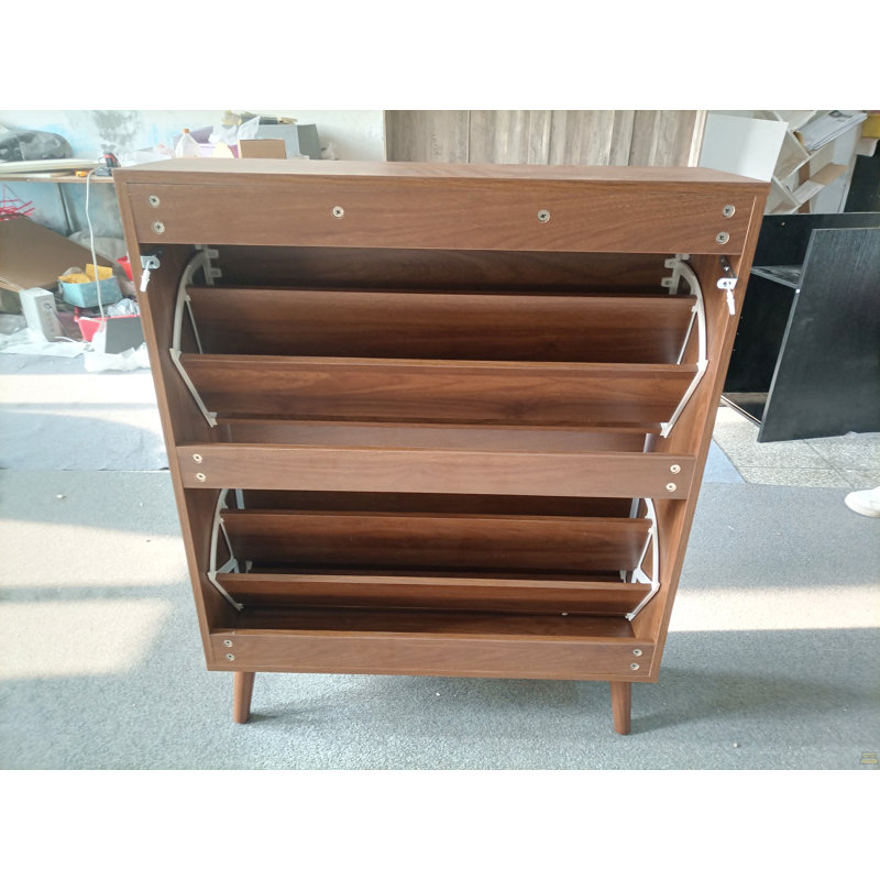 Armoire à chaussures indépendante médiévale moderne, Noyer