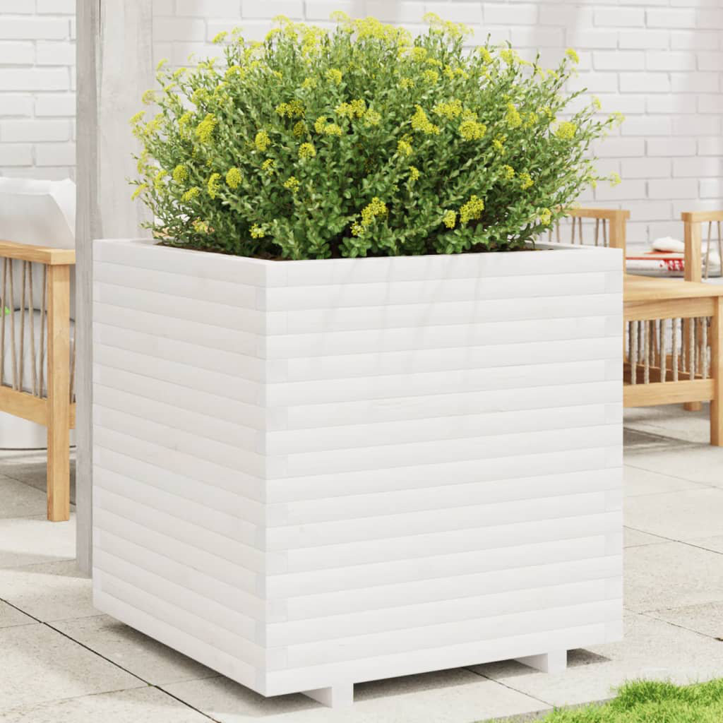 Vidaxl Garden Planter Wax Brown 60X60x49.5 Cm Solid Wood Pine