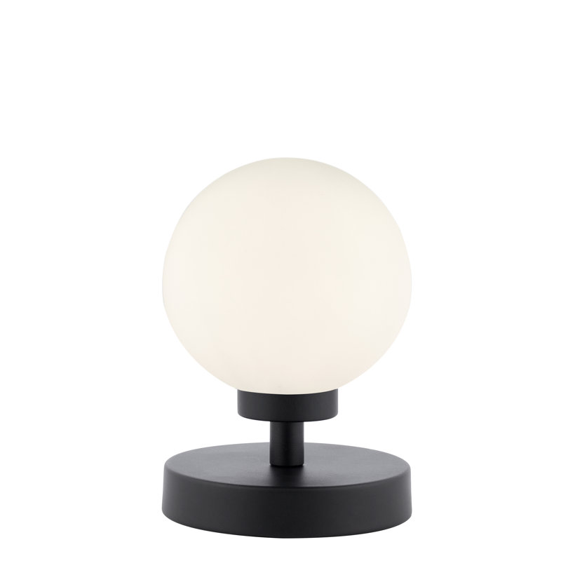 Metal Table Lamp Lamp, 17 cm H x 10.5 cm W x 10.5 cm D, Black