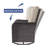Outdoor Swivel Rocking Chair Set With Table, 2-Piece Patio Lounge Seating Group, All-Weather 360-Degree Rotating Rockers With Removable Cushions-831743754
