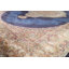 Tapis turc traditionnel de style victorien bleu 8 x 11