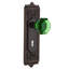 Egg & Dart Plate with Decorative Keyhole and Waldorf Emerald Door Knob-1490471969-1490471972