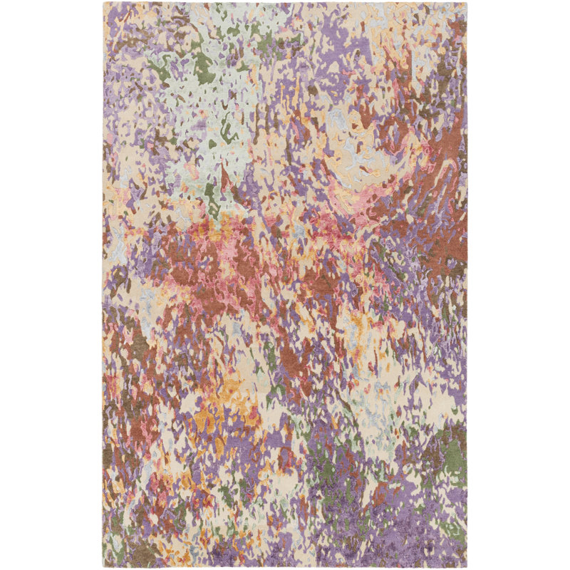 Adna Viscose Oriental Indoor Rug, Rectangle 5' x 7'6"