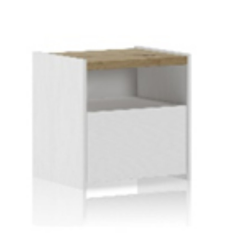 Ellieana 48.2cm W Solid Wood Bedside Table