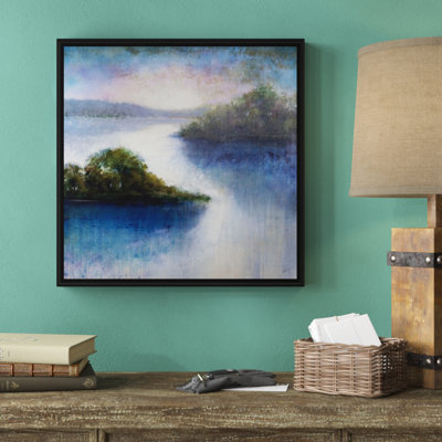 « matinée river », peinture sur toile