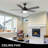 Kevie 52 Inch Pull Chain Ceiling Fan with Light