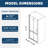 1/4" Tempered Glass Shower Door 3072 - Universal Pivot, Matte Black, 30"-31 3/8" Wide, 72" High, Stainless Steel Handle, Leak Resistance Quality, Easy Installation Mode Pivot Glass, Width, Height,-117060936