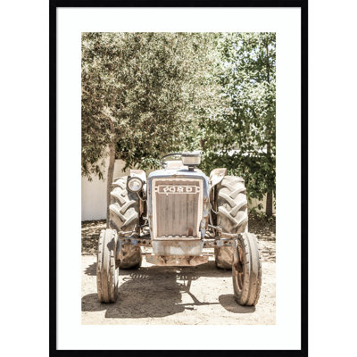 «Vintage Ford» par Daisey, impression sur bois encadrée