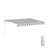 ALEKO Motorized Retractable Outdoor Awning with White Frame-31775372-111027051