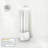 Wall Mounted 10oz White Soap Dispenser Refillable Pump