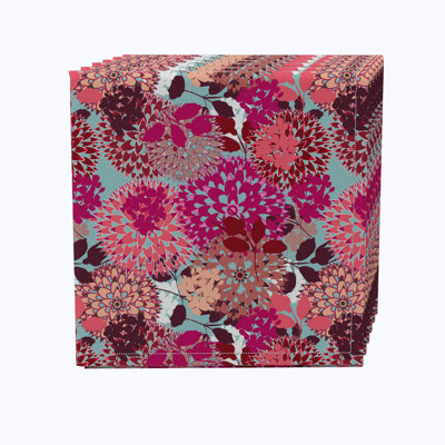 100% Cotton Floral Square Napkin