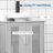 23.5'' W x 23.5'' H x 11.75'' D Free-Standing Bathroom Cabinet,Pedestal Under Sink Bathroom Cupboard with  Adjustable Shelves-370337682
