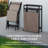 SUNJOY 3 Piece Patio Bistro Set LONDON with shelf, Patio Set with Folding Table & Chair and Storage Space, Garden Furniture Set for 2