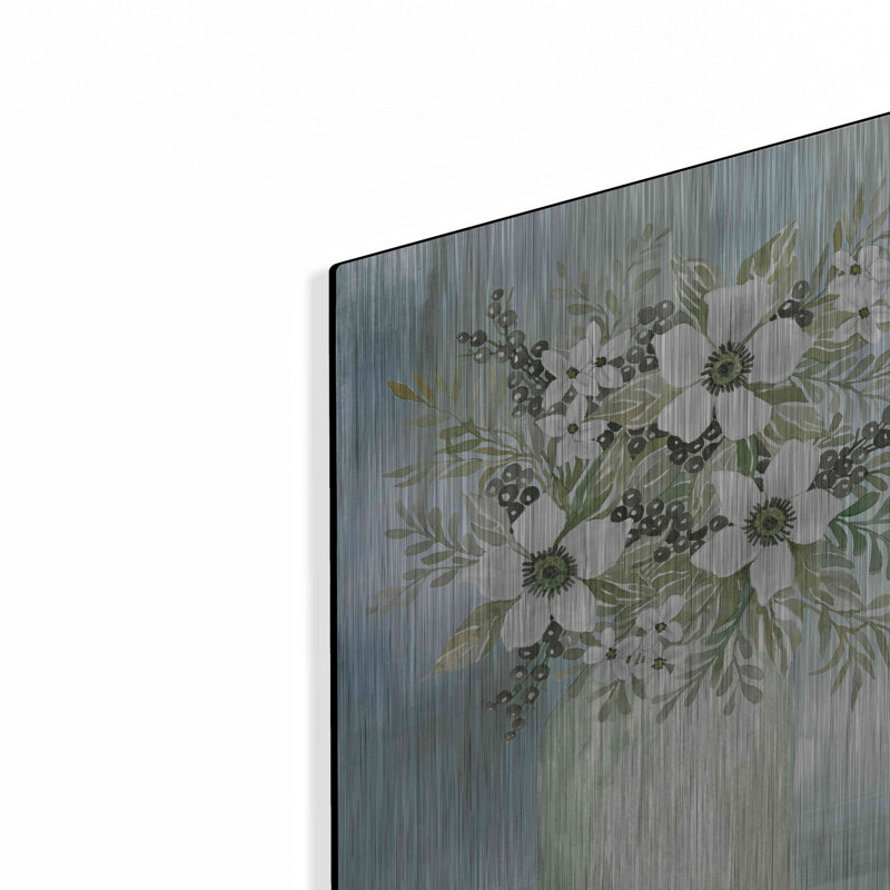 «White Blooms I» par Cindy Jacobs, H 16 po x l 12 po
