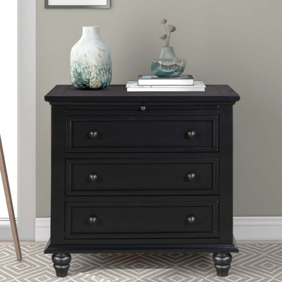 Charrise Modern Sideboard Nightstand with 3 Drawer