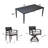 7-Piece Outdoor Patio Furniture Modern Dining Set including 4 Dining Chairs & 2 Swivel Rockers and Rectangle Dining Table-604306354