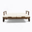Double chaise longue de patio avec coussin-1290262157