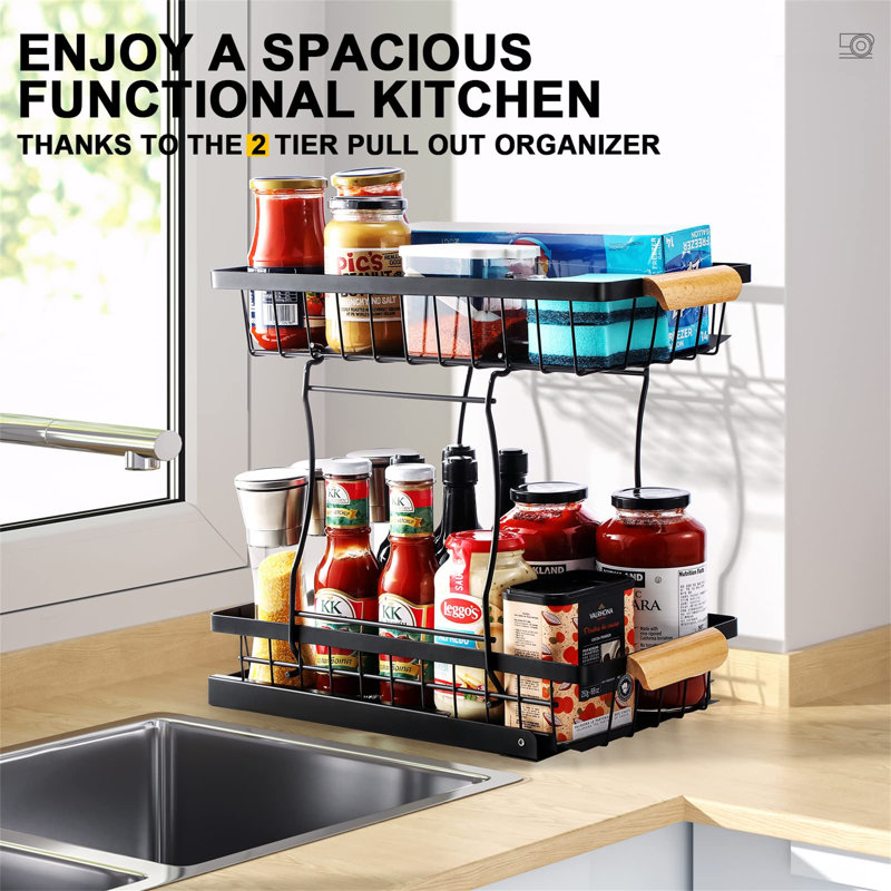 Joslene Cabinet Shelving Rack