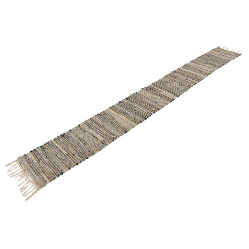 Holly-Rose Cotton Striped Indoor Rug, Runner 2'2" x 6'1"
