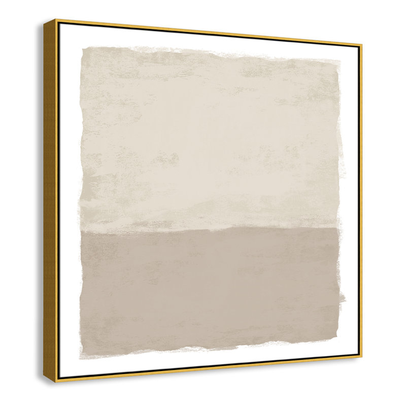 «Silent Sands II» par Natalie Carpentieri, H 46,5 po x l 46,5 po, Doré