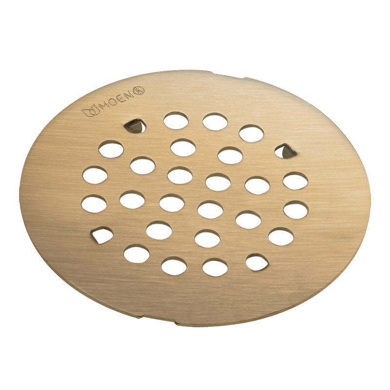 Kingsley Grid Shower Drain, Snap-In, Brushed Bronze