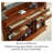 68.9" Brown Half Circle Solid Reception Desk