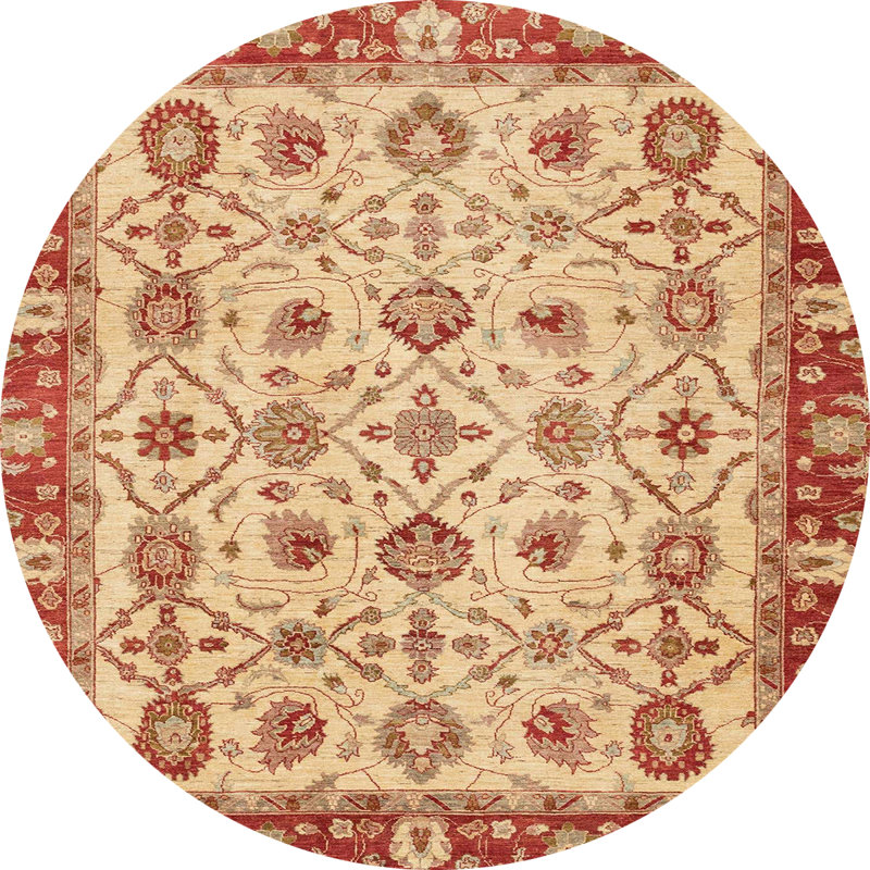 Abstract Indoor Rug, Round 3'