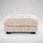 Pouf café clair de 68,5 cm (27 pouces) - Structure en bois robuste, tissu chenille respirant, solution d'assise polyvalente et confortable-1058919488