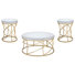 Ensemble de 3 tables basses et tables de bout Elise