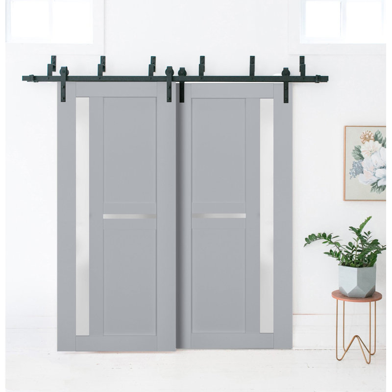 Portes de placard Veregio, 36 po x 80 po, gris
