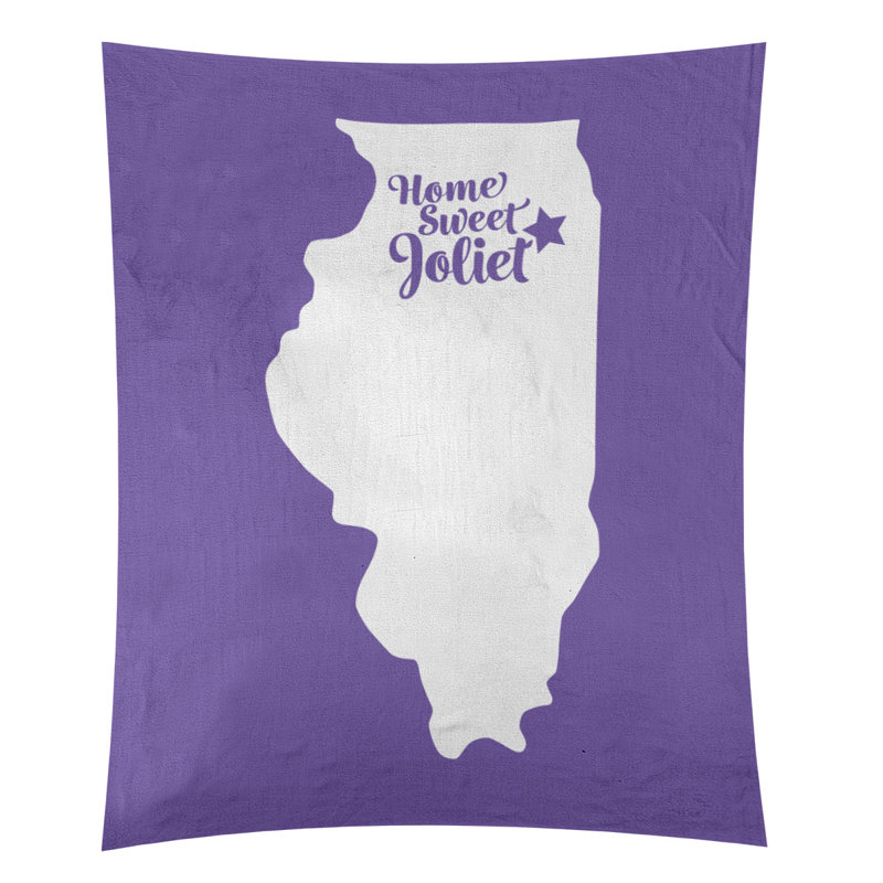 Tapisserie Joliet Illinois, H 27,5 po x l 37,5 po, Mauve