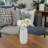 Stoneware Ceramic Vase with Textured Geometric Design-1427195038-1381902947