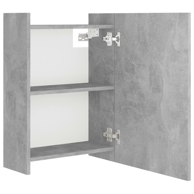 Bathroom Cabinet Bathroom Vanity Unit Linen Cabinet Engineered Wood, Concrete Gray