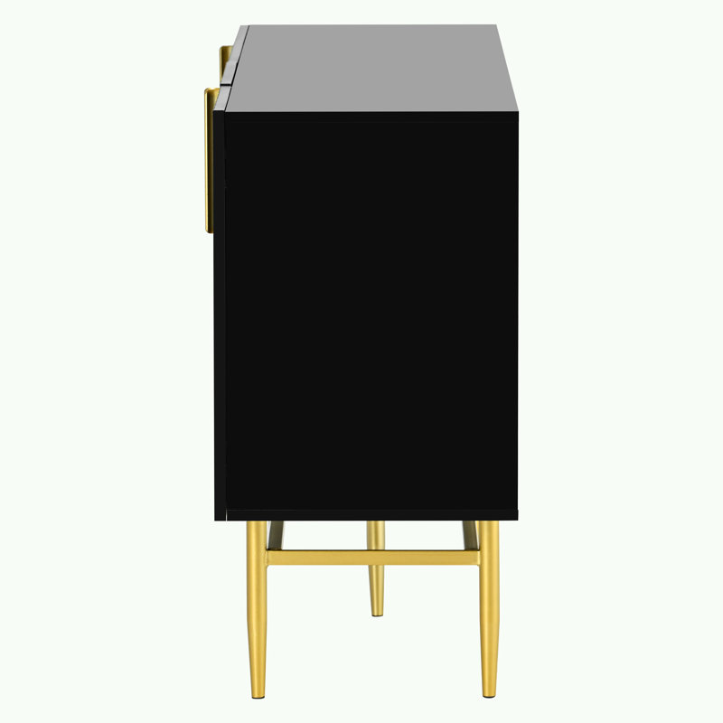 Prahlad 60'' Console Table, Black