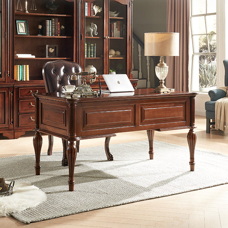 Ensemble de bureau et de chaises de style américain rétro