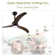 52" Ceiling Fan, Indoor Outdoor Ceiling Fan With Light With Remote Control, Noiseless Reversible Motor, 6 Speed ,3 Colour , For Patio Living Room, Bedroom, Office,Indoor