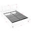 Lit plateforme tapissier avec rangement et tête de lit hydraulique en tissu chenille