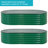 Lemark Oval Steel Stackable Raised Garden Bed - Green - 79"-343771101-343771100