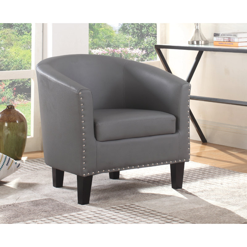 Fauteuil demi-tonneau de 29 po Canaday, Gris