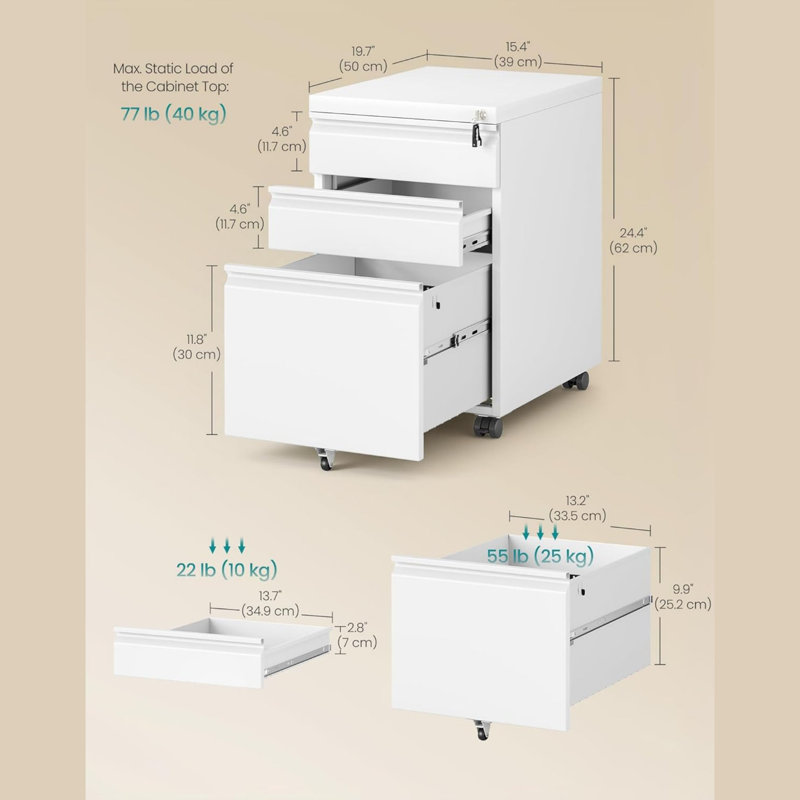 File Cabinet, White