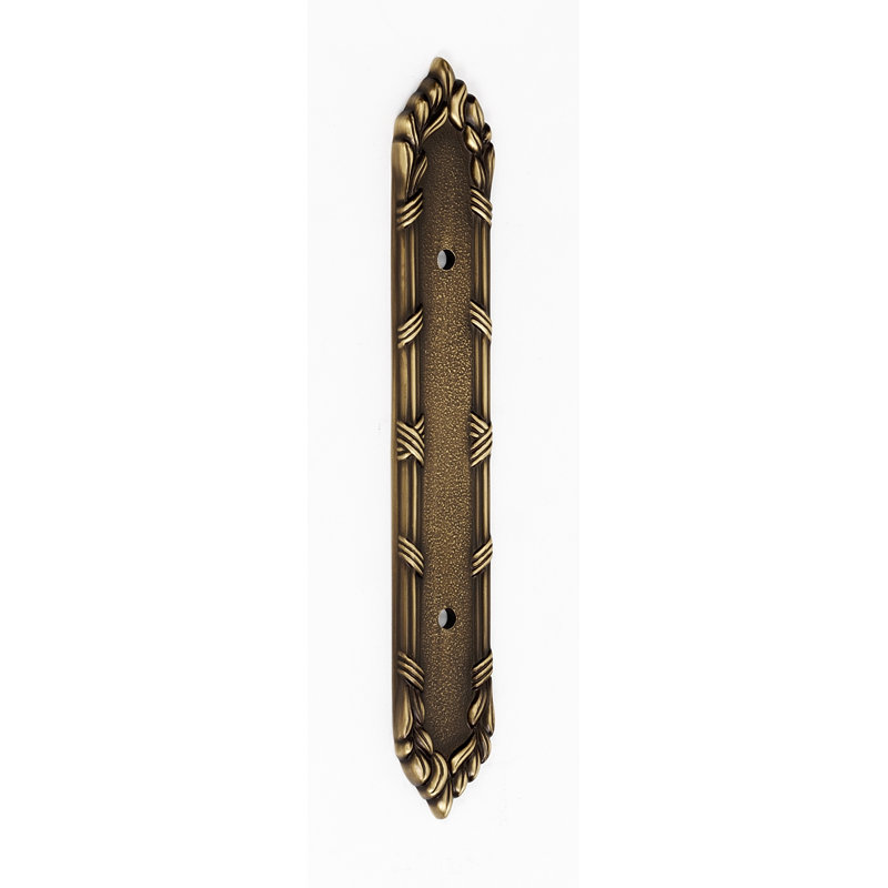 Brass Back Plate, Antique English Matte