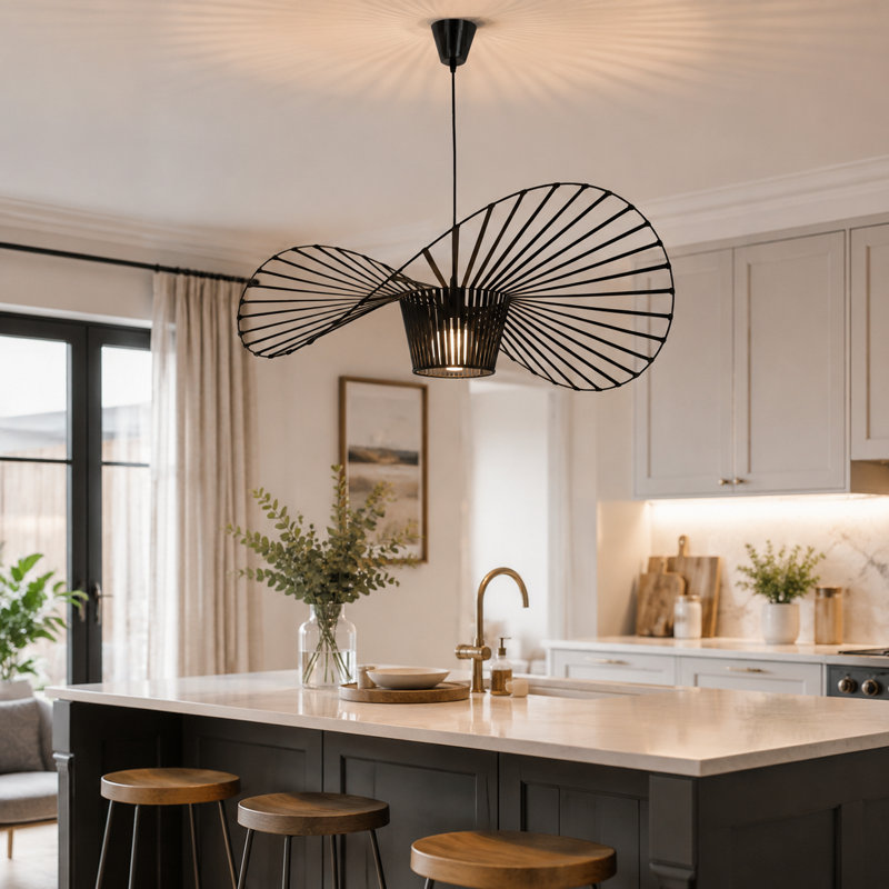 Carlose 1-Light Hat-Shaped Kitchen Island Pendant, 25cm x 80cm x 80cm
