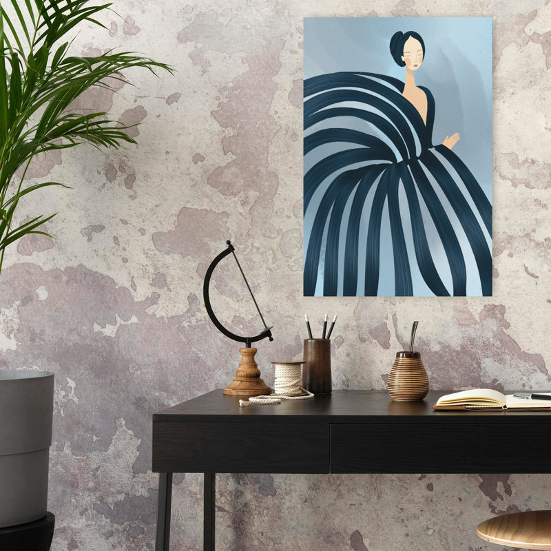 Art féminin abstrait féminin, H 24 po x l 16 po