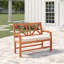 Causeuse de patio avec dossier en X et coussins Harbison