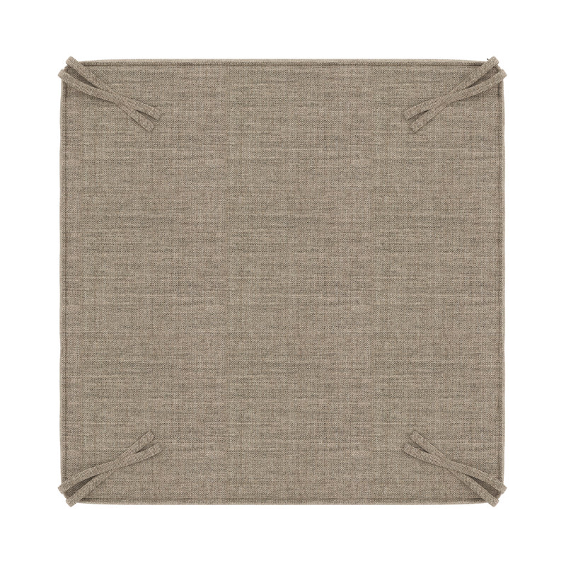 Sunbrella® Outdoor Ottoman Cushion, Cast Shale Sunbrella® Plainweave