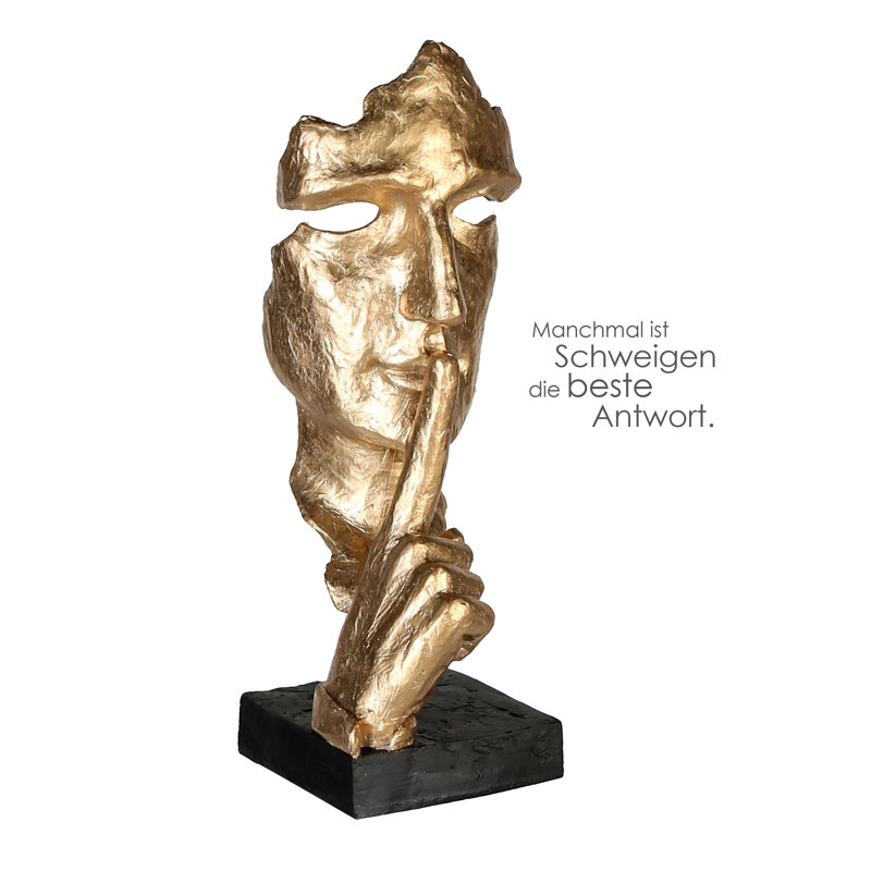 Lydia People Figurines & Sculptures, Gold/Black