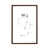 Toile avec cadre en bois brun classique n'est pas disponible